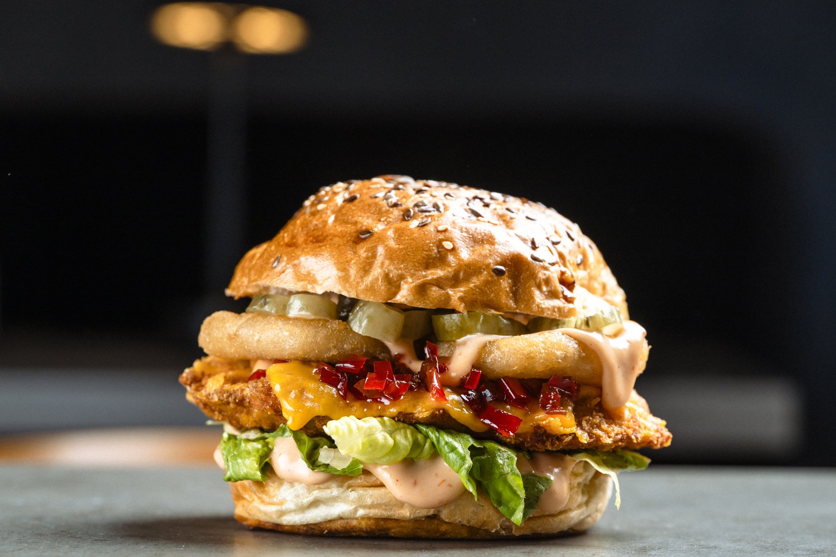 Crispy Chicken Burger ( Spicy )