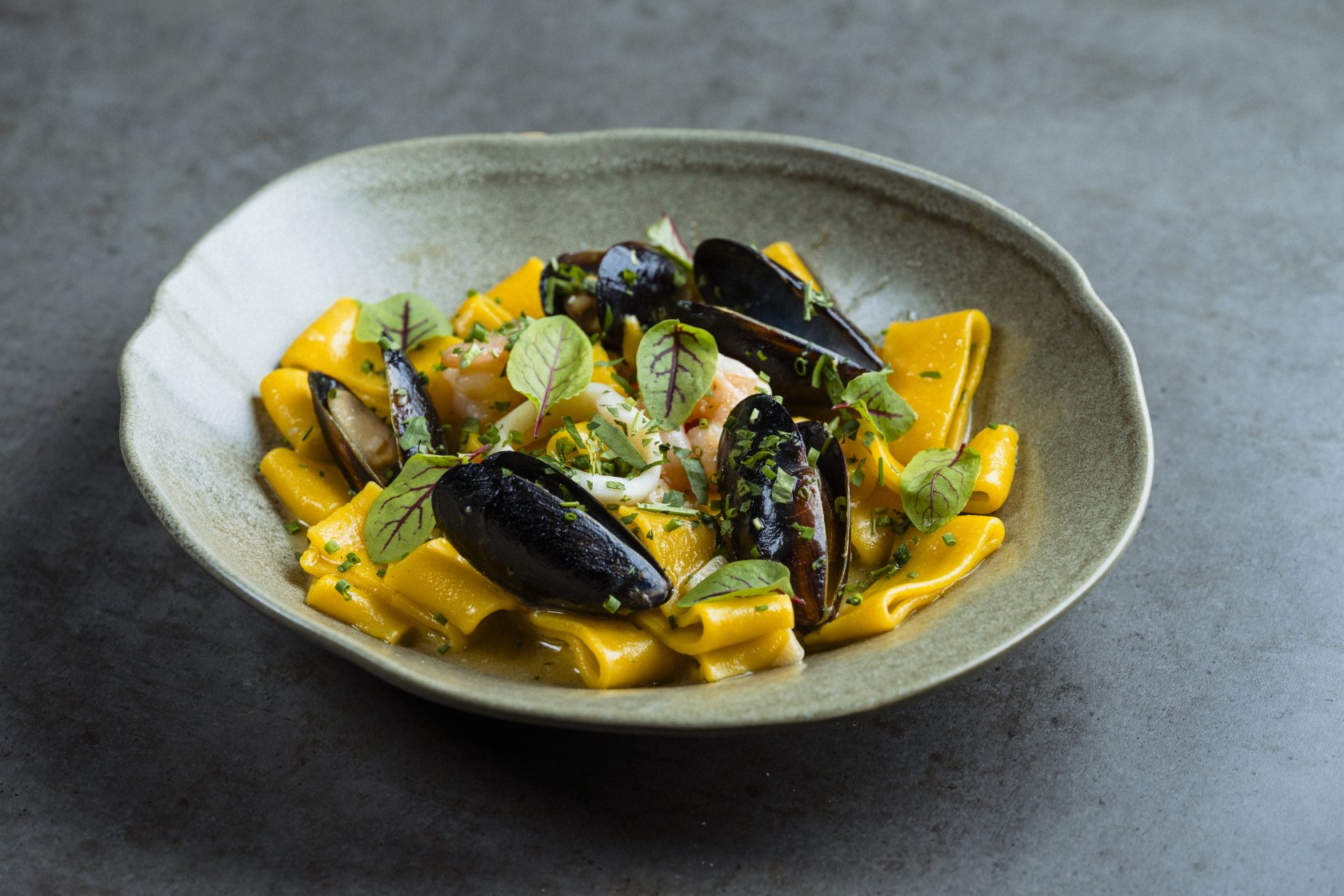 Calamarata cu fructe de mare
