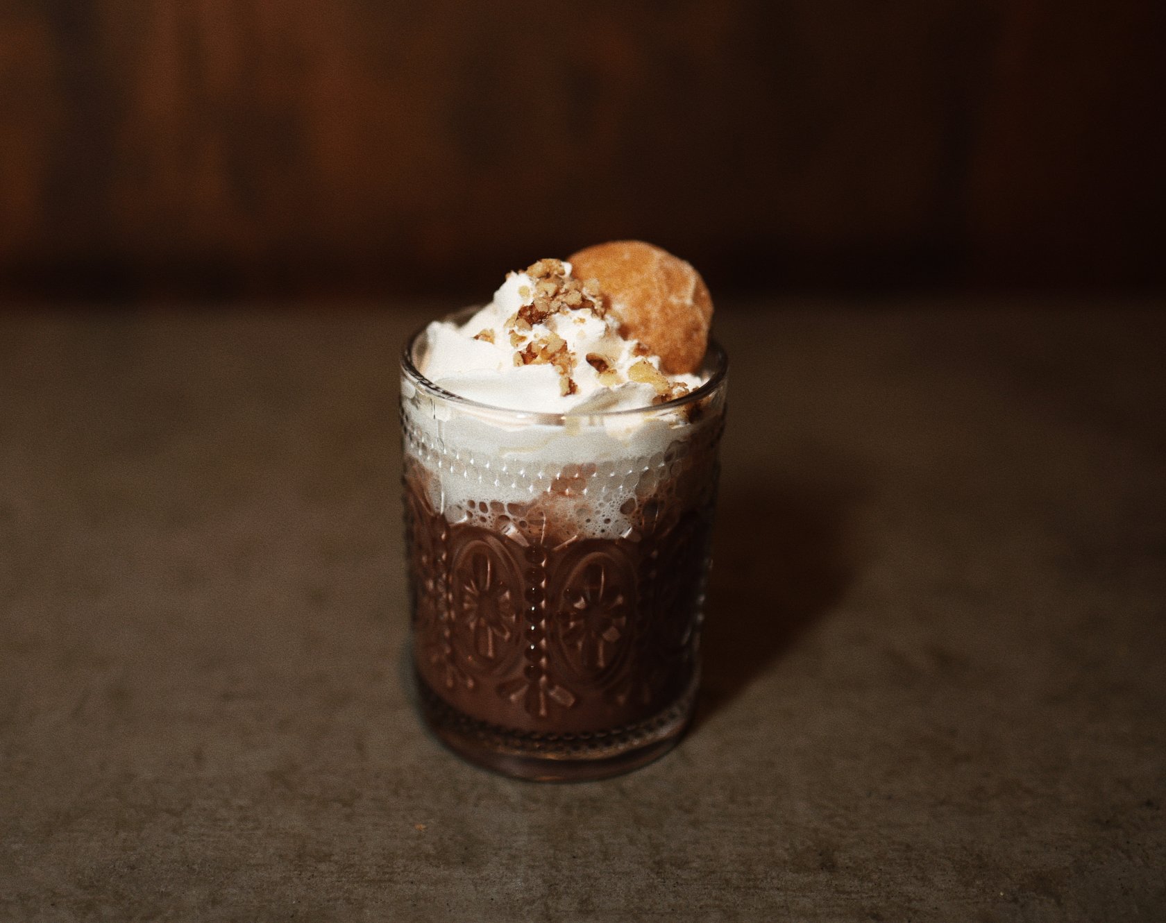 Hazelnuts hot chocolate