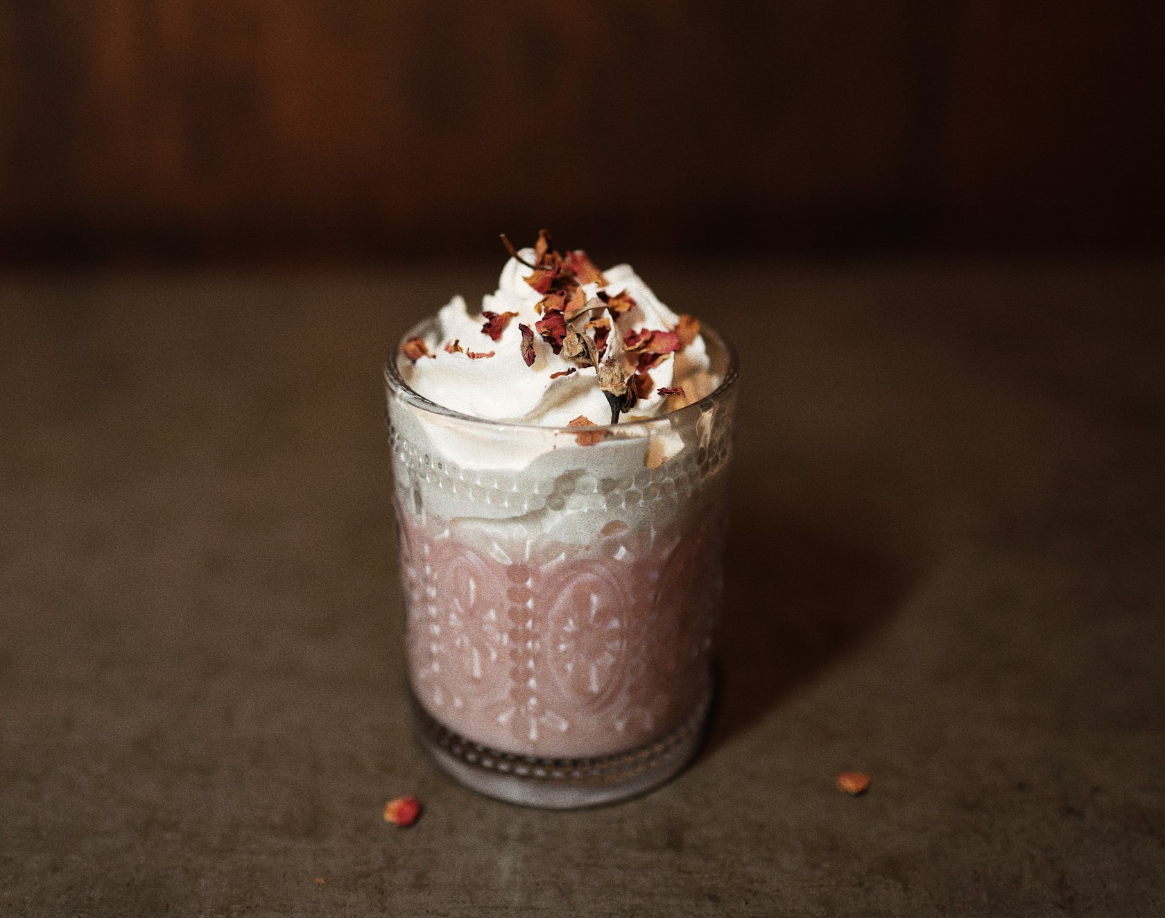 Raspberry hot chocolate