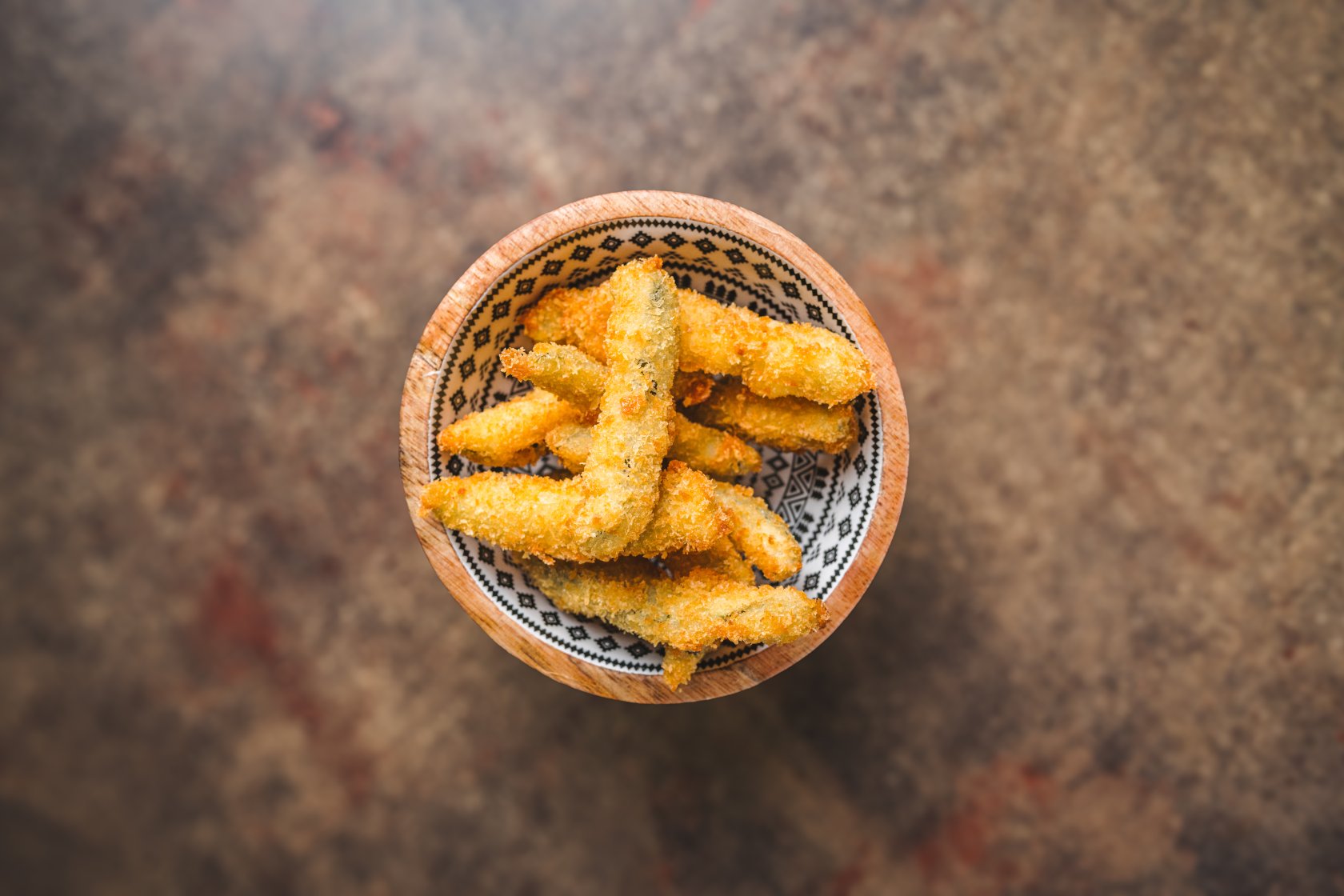 Breaded pickles / crispy castraveti murati ( 120 g )