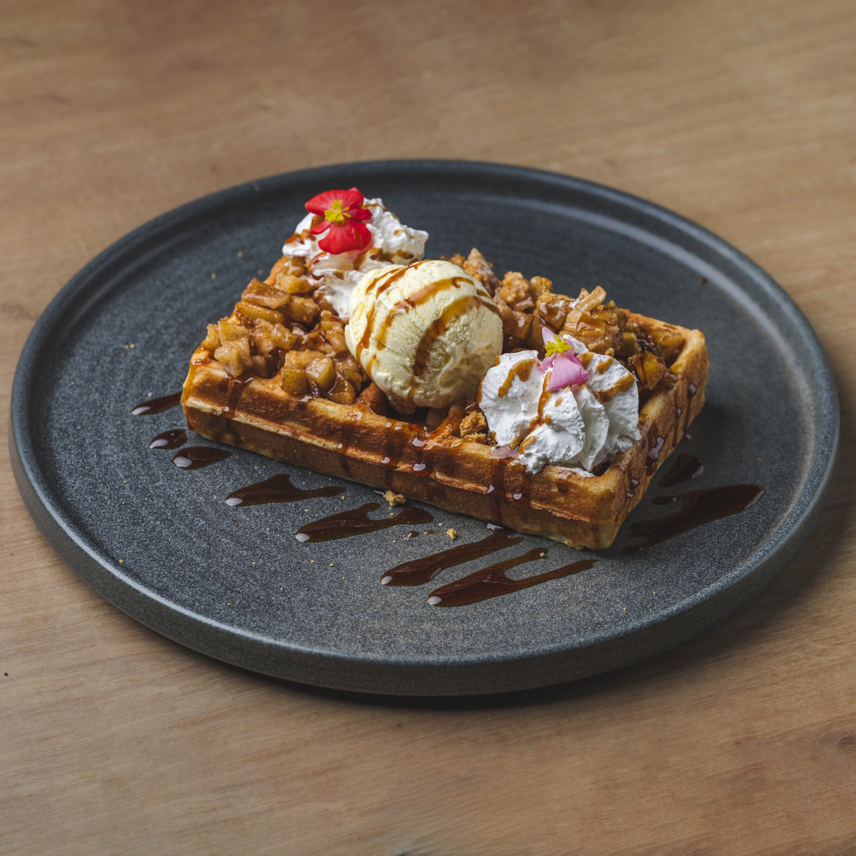 Waffles Apple Pie
