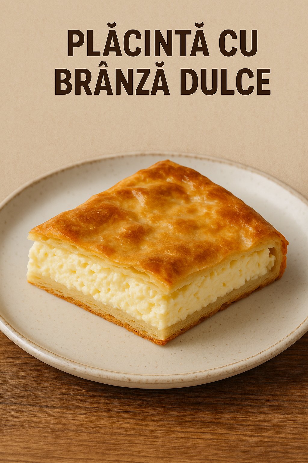 Placinta cu branza dulce si stafide