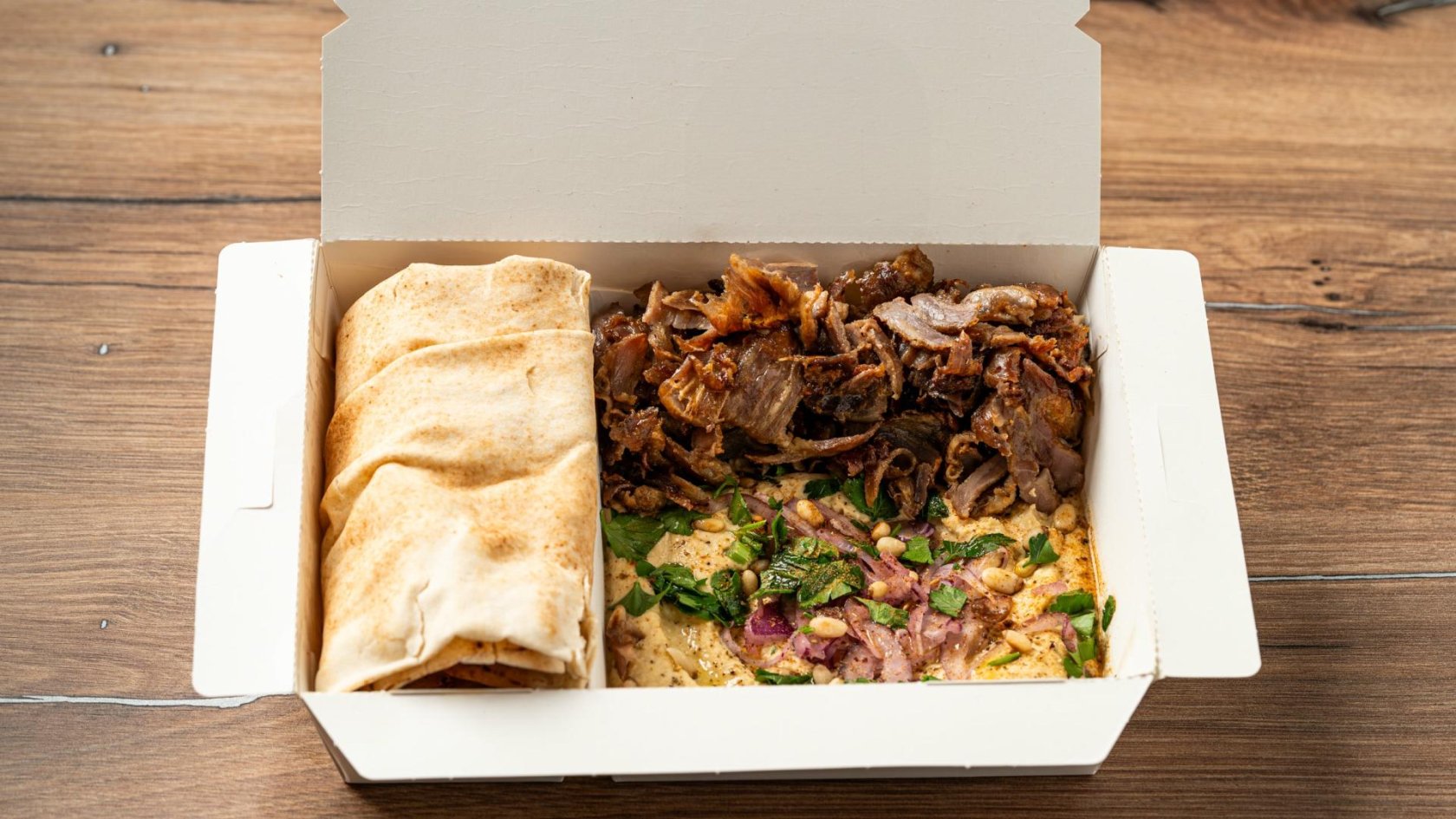 Hummus &amp; carne rotisata - 425g