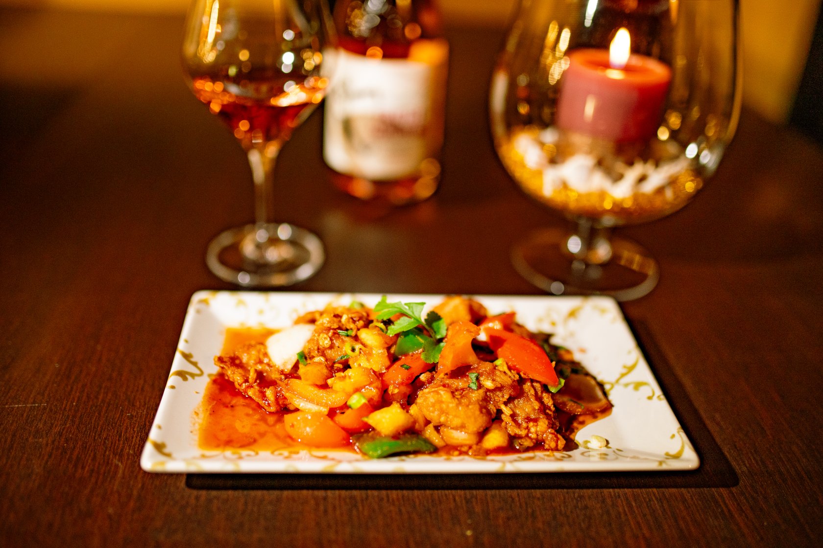 * BEEF WITH PEPPER SAUCE