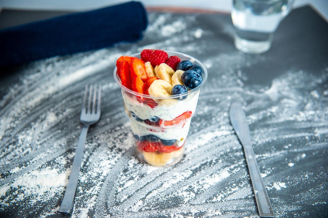 Chia pudding with fruit
