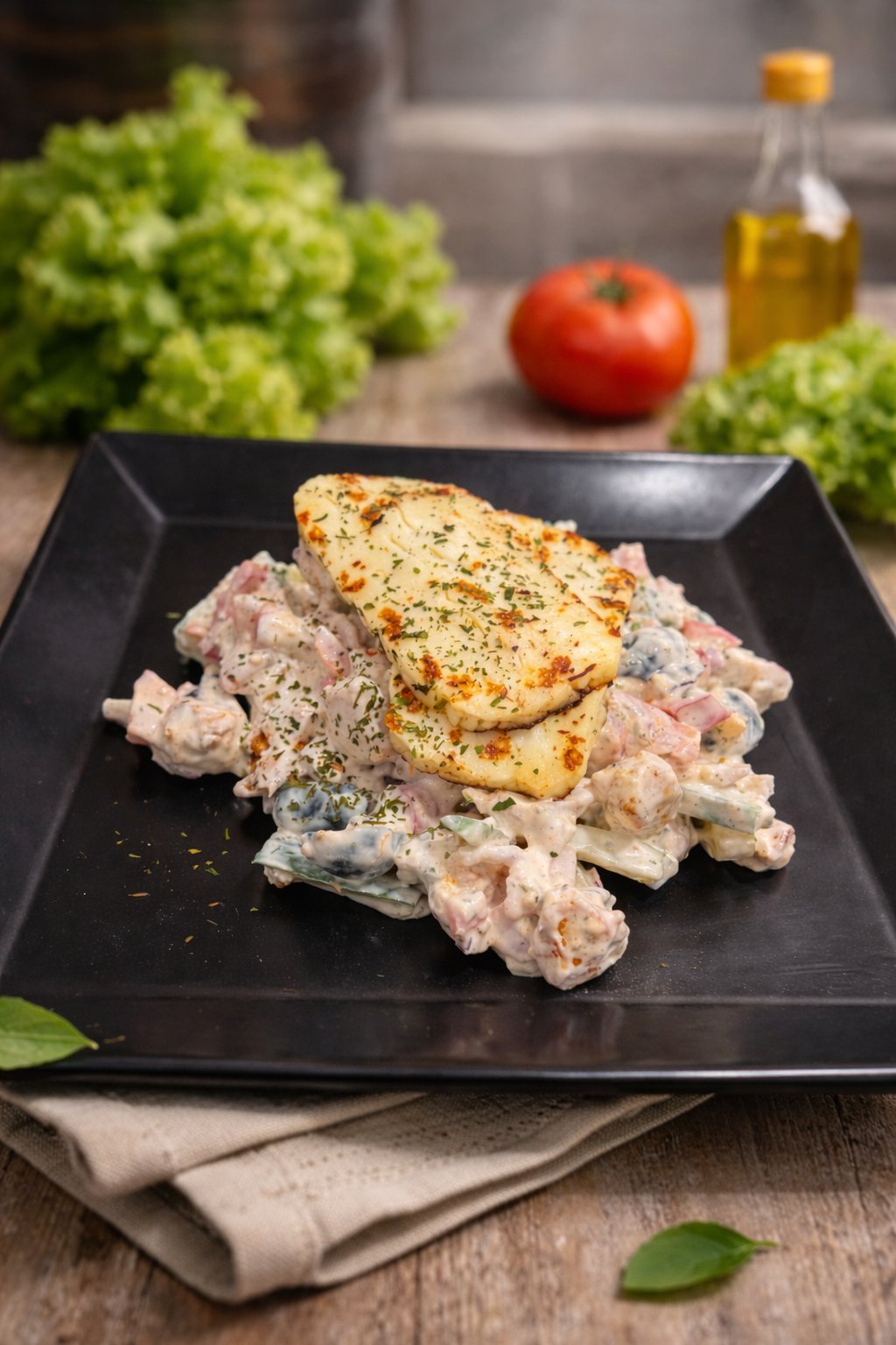 Grilled chicken quinoa salad